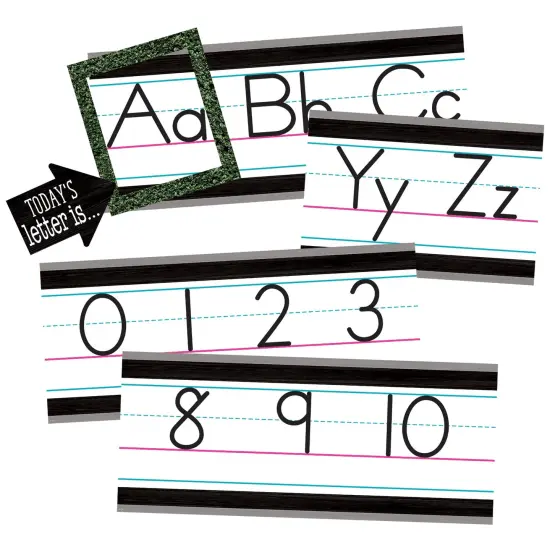 Modern Farmhouse Alphabet Line Bulletin Board {1}