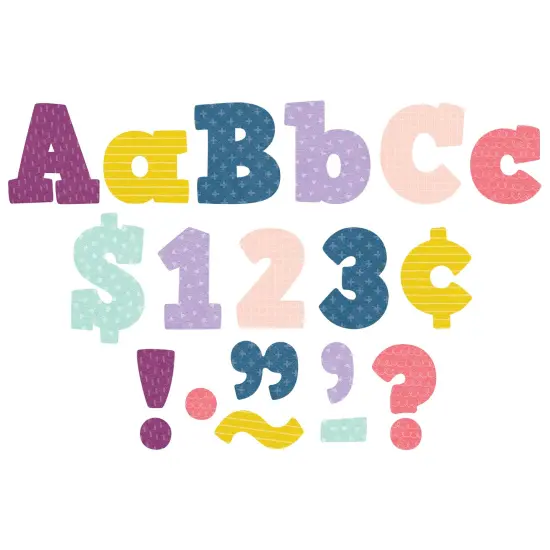 Oh Happy Day Bold Block 4" Letters Combo Pack, 230 Pieces {1}