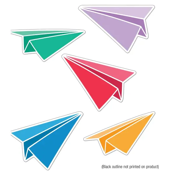 Happy Place Paper Airplanes Cut-Outs, Pack of 36 {1}
