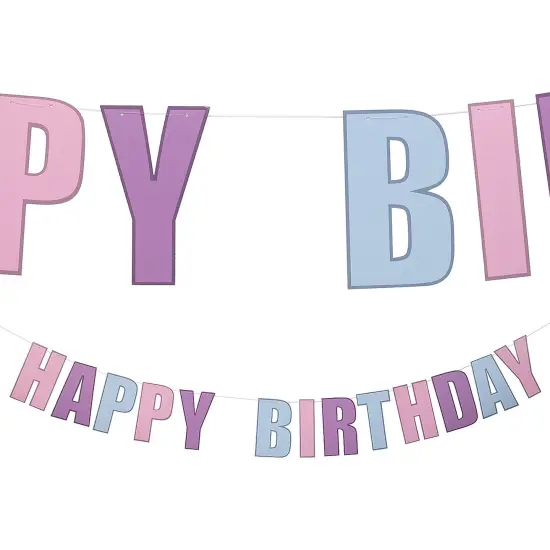 Pastel Happy Birthday Garland {3}