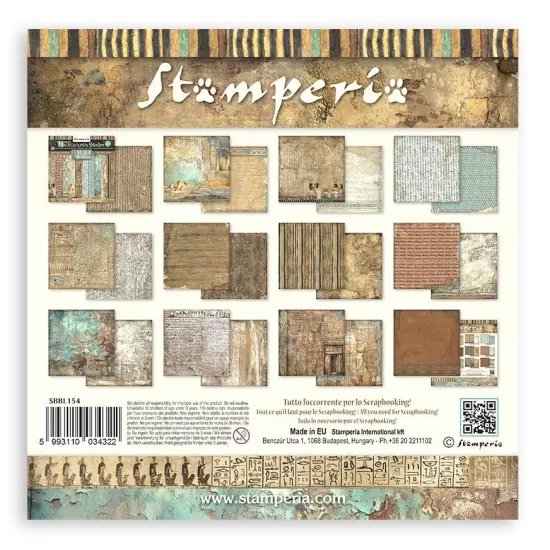 Stamperia Backgrounds Double-Sided Paper Pad 12"X12" 10/Pkg-Fortune {3}