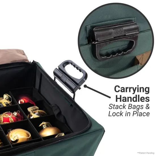 72 (4 in.) Christmas Ornament Storage Box w/ Top Pocket {3}