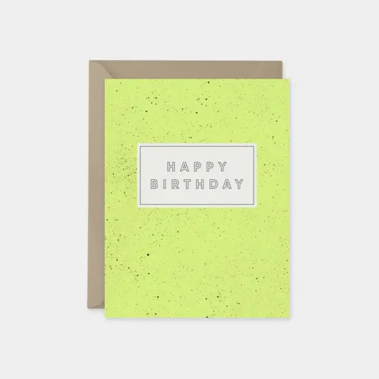Speckled Happy Birthday Card II {1}