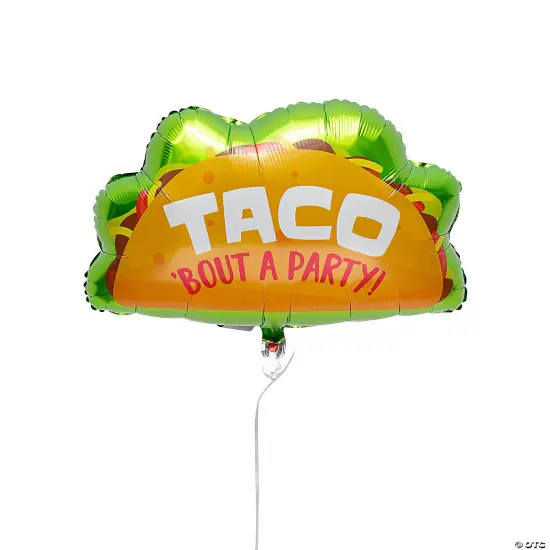 Taco 18" Mylar Balloons 3 Pc. {3}
