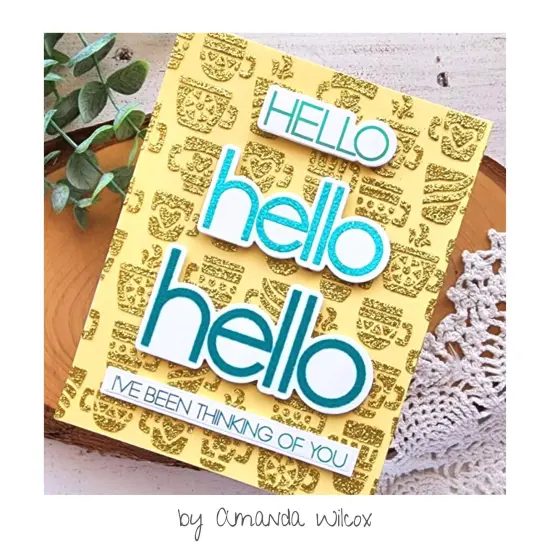 Deco Foil Adhesive Transfer Sheets 5.9" x 5.9"-Oh Hello {3}