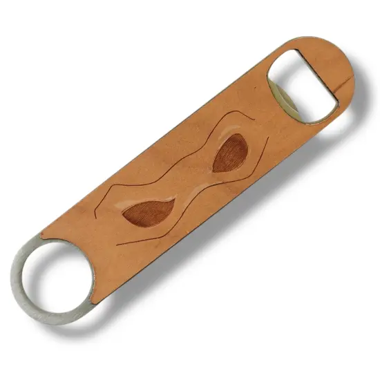 Wooden Bottle Opener - Ninja Mask {1}