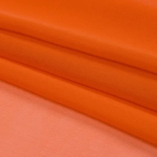 1 Yard Mood Designer Silk Chiffon, Burnt Orange Sheer Lightweight Fabric for Dresses & Scarves, 44 Inches Wide {4}