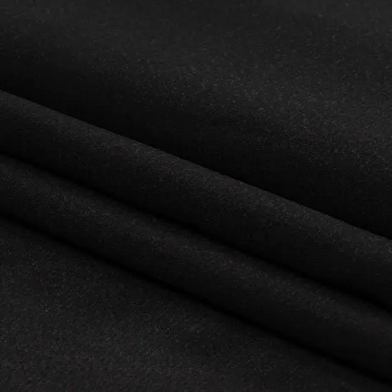 1 Yard Black Silk Chiffon Fabric for Dresses Sleeves Lingerie 47 Inch Width {1}