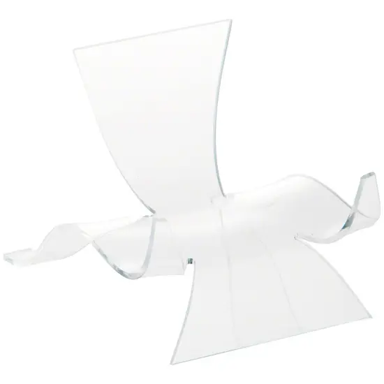 Plymor Clear Acrylic Wave Display Easel, 5.125" H x 4.625" W x 6" D {2}