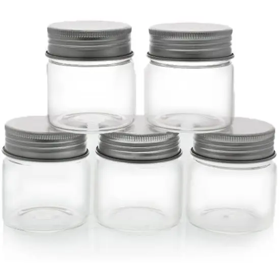 5 Pack Mini Glass Jars with Lids, 1.7 oz Small Mason Jars for DIY Crafts, Spices, Jams, Jellies Clear {1}
