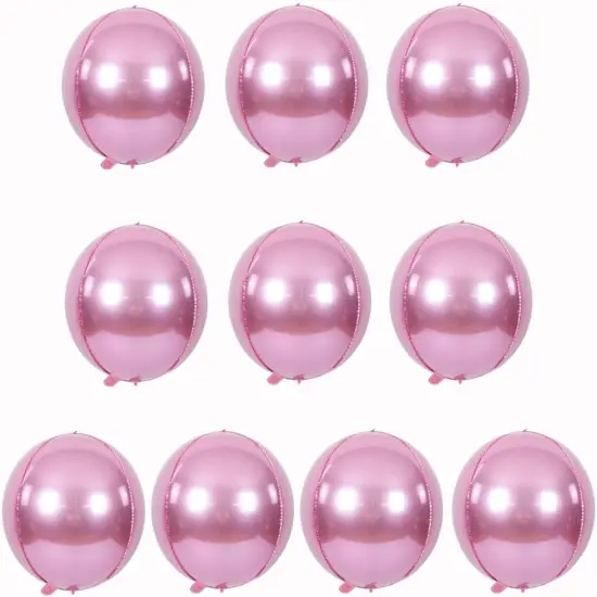 10 pcs Light Pink 4D balloon(Light Pink) {1}