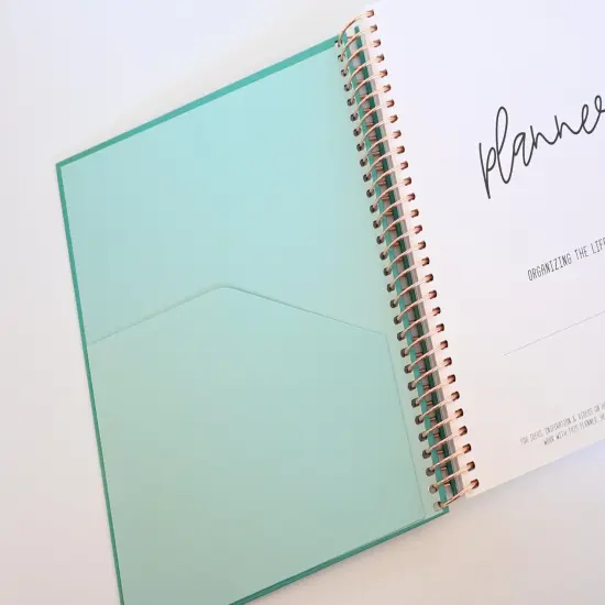 2025 Planner - Signature Layout, Spiral Bound - "Teal Strokes" (#202) {4}