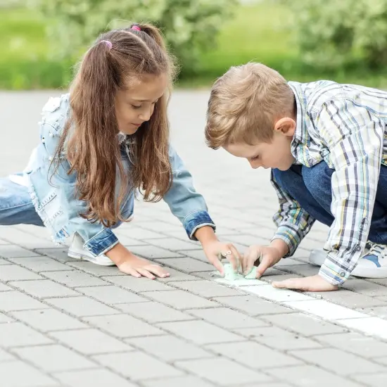 4E&rsquo;s Novelty 12 Boxes Jumbo Sidewalk Chalk - Sidewalk Chalk Party Favors {6}