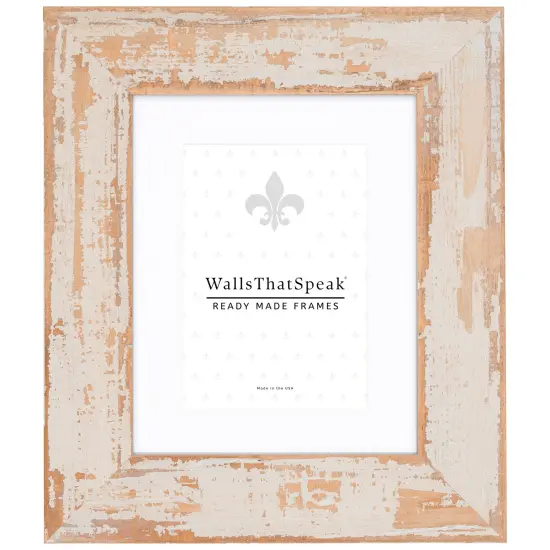 Hatteras XL 2.375", Whitewashed Oak Matted Picture Frame by wallsthatspeak {1}