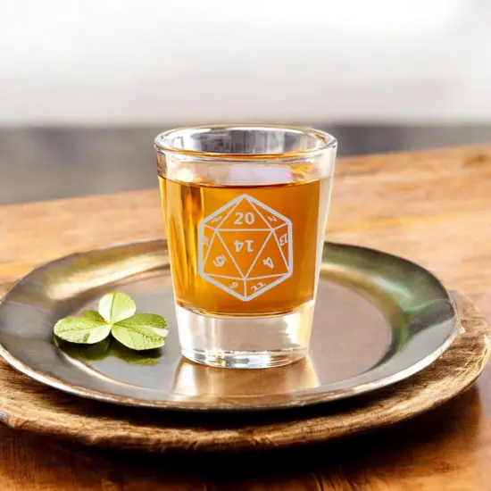 2oz D20 Shot Glass {2}