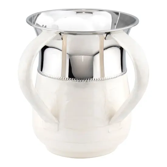 Stainless Steel Wash Cup White {1}