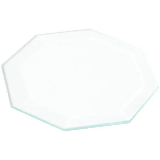 Plymor 2.5" Octagon, 3mm Thick Beveled Clear Glass {1}