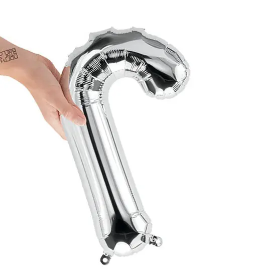 NorthStar Balloons&reg;16" Silver Letter J Balloon Air Fill Only {3}