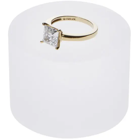 Plymor Frosted Acrylic Solid Cylinder Round Display Riser, 1.5" H x 2" W {3}