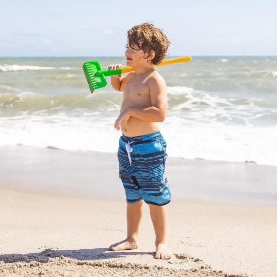 Spielstabil Kids Garden Tools - Long Handled Garden Rake, Sand Box Toys and Toddler Gardening Tools for Ages 2-4, Made in Germany Multicolor {6}