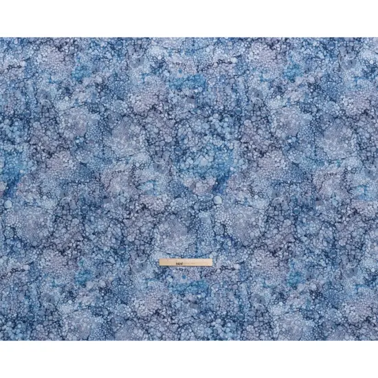 1 Yard Northcott Haze Bubbles Cotton Fabric Soft Blue Gray Quilting 43 Inches Width {3}