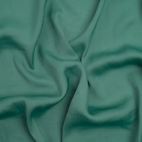 1 Yard Sea Glass Green Crinkled Lightweight Polyester Satin 47 Inch Wide {2}