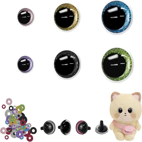 Safety Eyes for Crocheting with Washers {1}