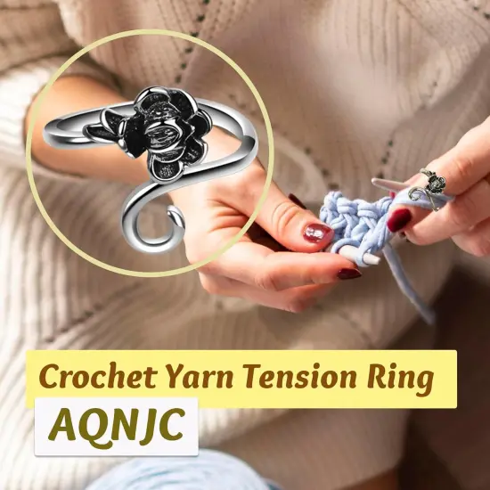 2 Pieces Crochet Rings {5}