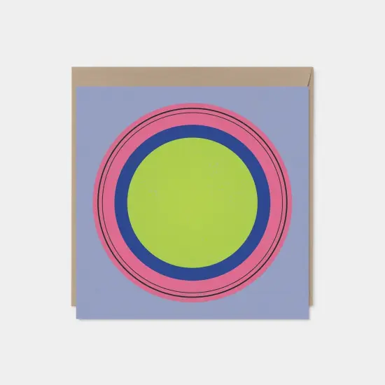 Color Rings Modern Art Card {1}