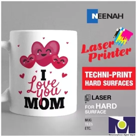 NEENAH TECHNIPRINT HS (Hard Surfaces) LASER TRANSFER PAPER 100 SHEETS 8.5"X11" {6}