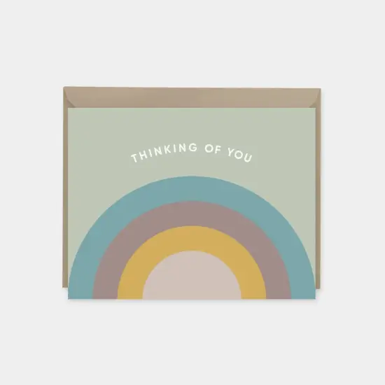 Rainbow Arc Thinking of You Card {3}