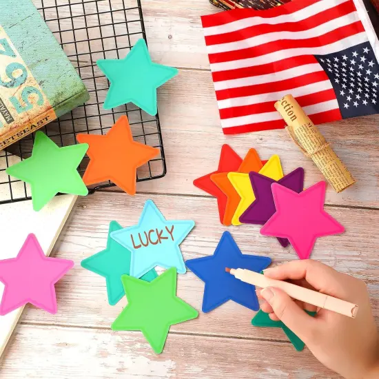 108 Pcs Star Cutouts Bright 3.5 Inch Bulletin Board {3}