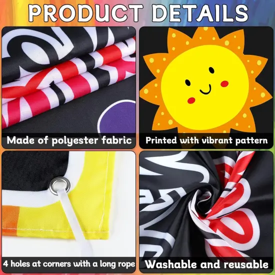 Classroom Colorful Welcome Door Cover Banner Back to School Classroom Decoration {3}