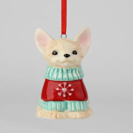 Ceramic Christmas Chihuahua Ornament, Gift for Her, Gift for Mom, Kitchen D&eacute;cor, Dining Table D&eacute;cor, Gift for Dog Lover, Pet Loss Gift {2}