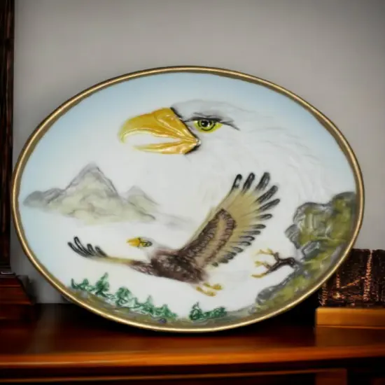 Hand Painted Ceramic Plug-In Nightlight, Home D&eacute;cor, Patriot Gift, Gift for Mom, Dad, Independence Day D&eacute;cor, July 4th {2}