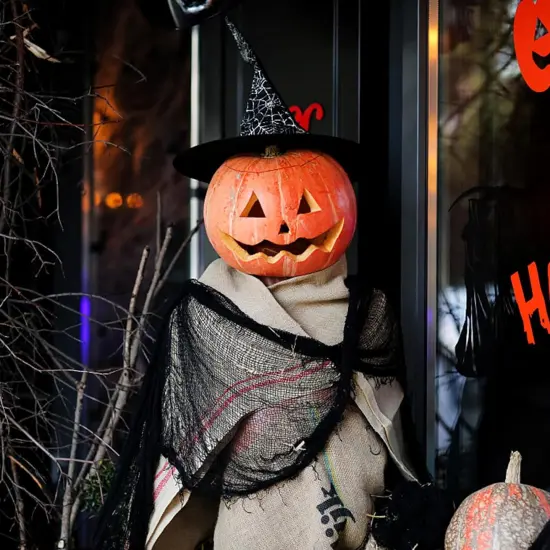 200" x 59" Halloween Spooky Cloth - Black Creepy Spooky Halloween Decorations {4}