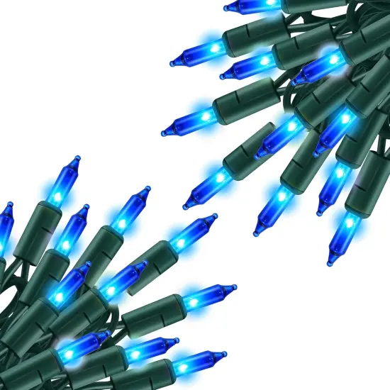 Blue Christmas Lights, 2 Pack Total 40 FT {1}
