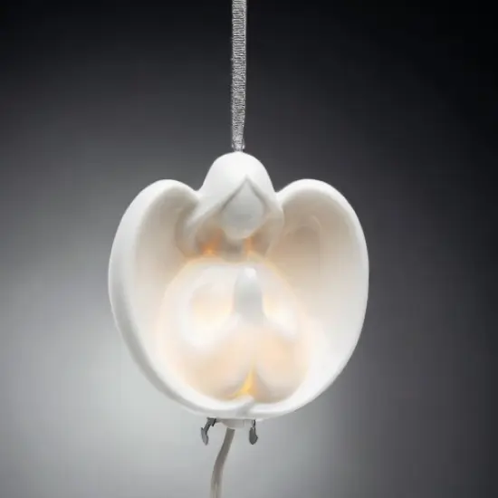 Ceramic Angel Praying Light Cover Ornament, Home Décor, Religious Décor, Religious Gift, Church Décor, Baptism Gift {1}