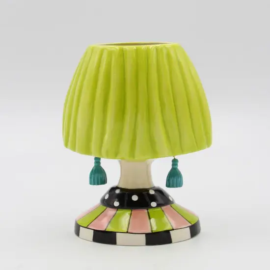 Ceramic Lady with Dotted Glasses Brush or Stationary Holder, Home D&eacute;cor, Gift for Her, Mom, Friend, or Coworker, Vanity or Office D&eacute;cor {3}