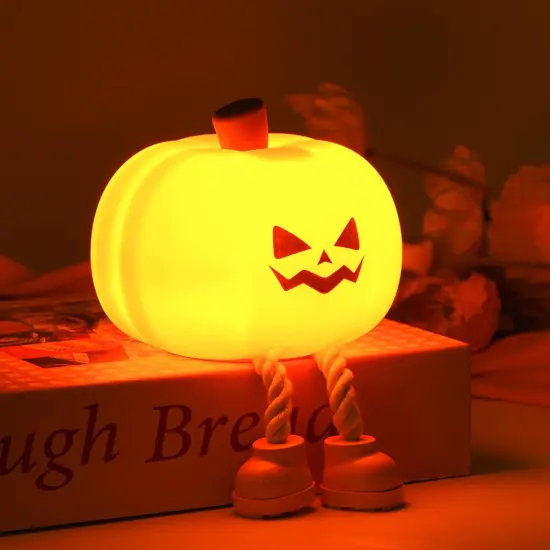 Cute LED Pumpkin Lamp with 3 Level Dimmable {1}