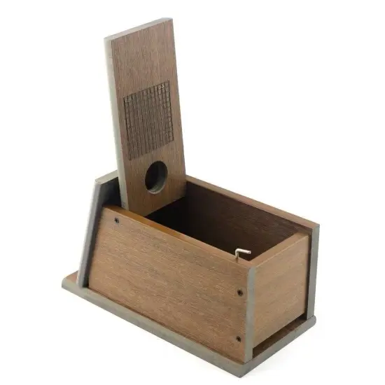 Brown-Grey Engineered Wood Outdoor Birdhouse with Ultra Shield Weather Resistance {4}