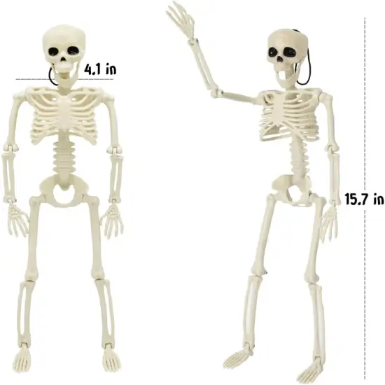 5 Pack 16" Halloween Skeleton Decorations {4}