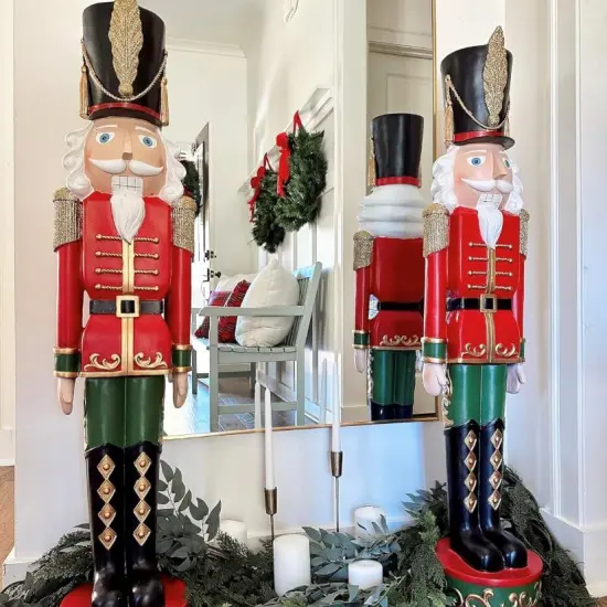 Haute Decor 48-INCH Tall Christmas Nutcracker - Solid Heavy Resin Construction, 4 Feet Tall Decorative Nutcracker Soldier -Inddoor or Outdoor {2}