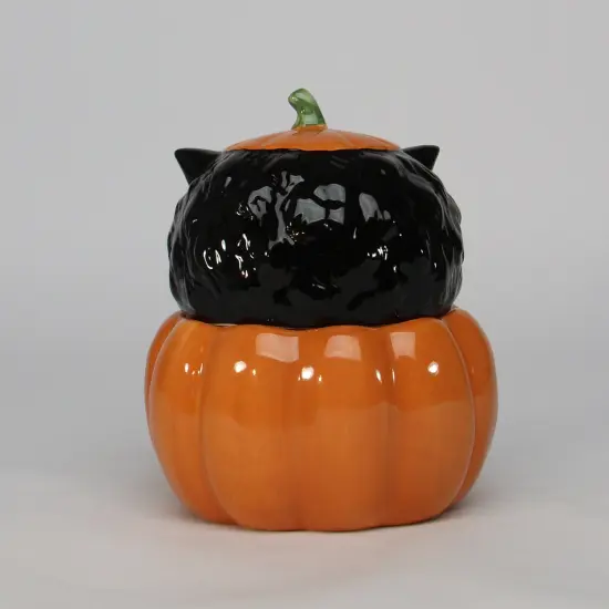 Ceramic Black Owl Pumpkin Candy Box, Home D&eacute;cor, Gift for Her, Gift for Mom, Kitchen D&eacute;cor, Fall D&eacute;cor, Halloween D&eacute;cor {6}