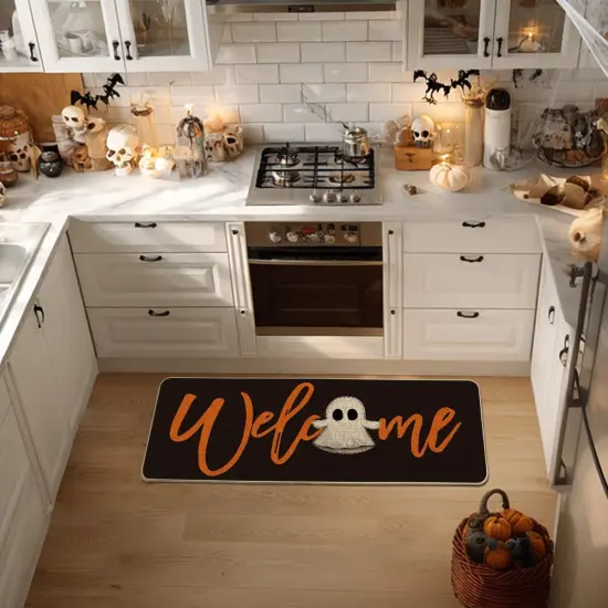 &ldquo;BOO&rdquo; Halloween Doormat &ndash; Low-Profile Indoor/Outdoor Rug for Porch or Entryway Decor {6}