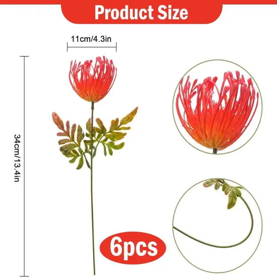 6 PCS Artificial Fall Flowers {2}