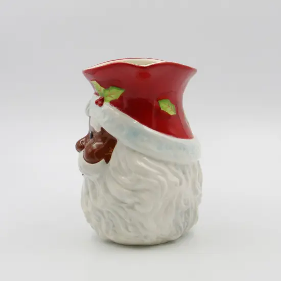 Ceramic African American Christmas Santa Claus Drink Pitcher, Home D&eacute;cor, Gift for Her, Gift for Mom, Kitchen D&eacute;cor, Christmas D&eacute;cor {4}