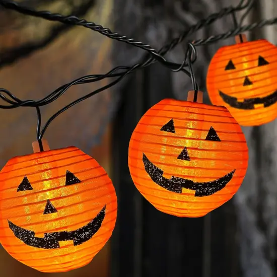 Halloween Pumpkin Lantern - Orange Pumpkin Lantern Lights {1}
