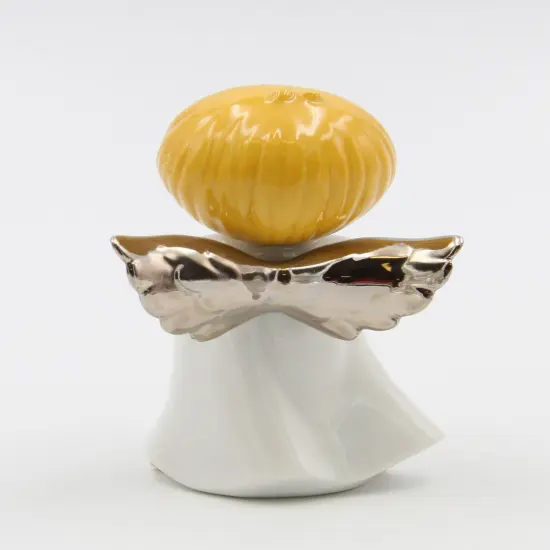 Ceramic Little Angel Playing Trumpet Figurine, Home D&eacute;cor, Religious D&eacute;cor, Religious Gift, Church D&eacute;cor, Baptism Gift {6}