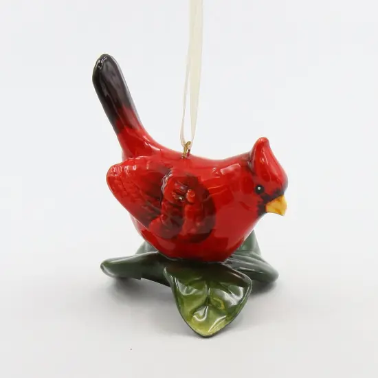 Ceramic Cardinal Bird Ornament, Home D&eacute;cor, Gift for Her, Gift for Mom, Kitchen D&eacute;cor, Christmas D&eacute;cor, Birdwatcher Gift {3}